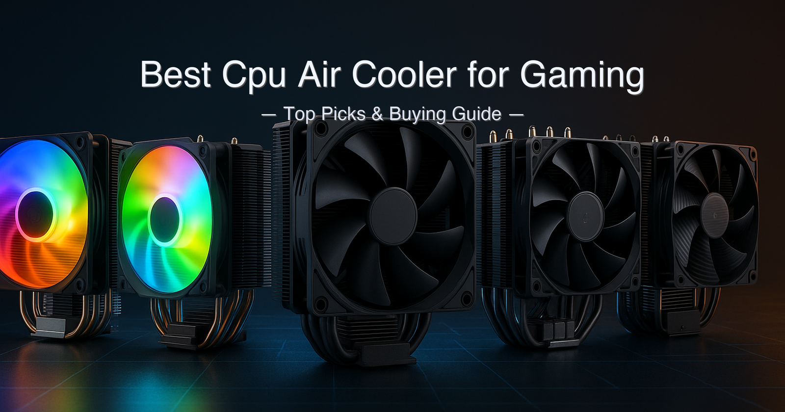 Best cpu air cooler for gaming 2026 — five top models including the Thermalright Peerless Assassin 120 SE, be quiet! Pure Rock Pro 3, and Cooler Master Hyper 212 lineup compared side by side