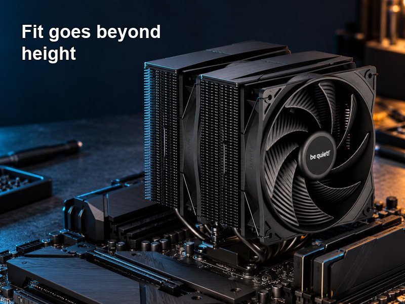 Five CPU Air Coolers: Choose Around Your Case and RAM 3 Pure Rock Pro 3 BLACK — Best for Black Builds