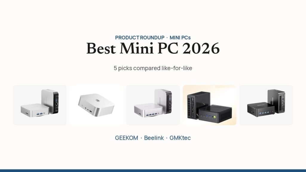 Best Mini PC 2026: 5 Smart Picks Compared Like-for-Like 1 Best mini PC 2026 roundup: GEEKOM A6, Beelink SER9 Max, GEEKOM A9 Max, GMKtec K8 Plus and GEEKOM IT13 Max