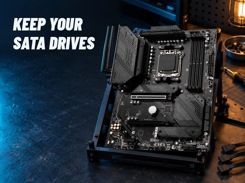 3. MSI MAG B650 TOMAHAWK WIFI — keep a substantial SATA collection