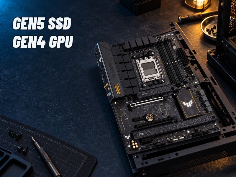 5. ASUS TUF GAMING B650-PLUS WIFI — a sensible discounted storage option
