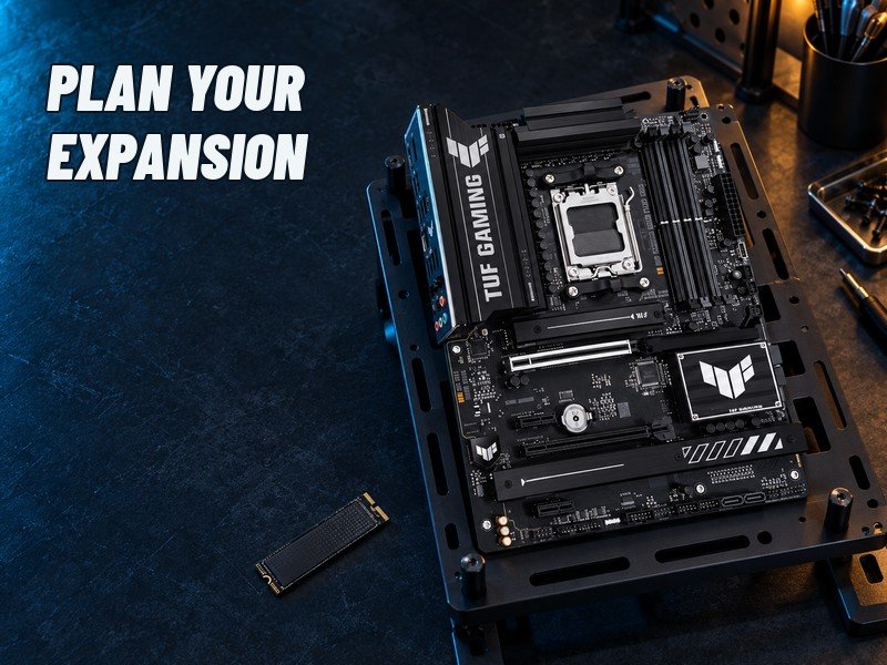 2. ASUS TUF GAMING B850-PLUS WIFI — balanced modern connections